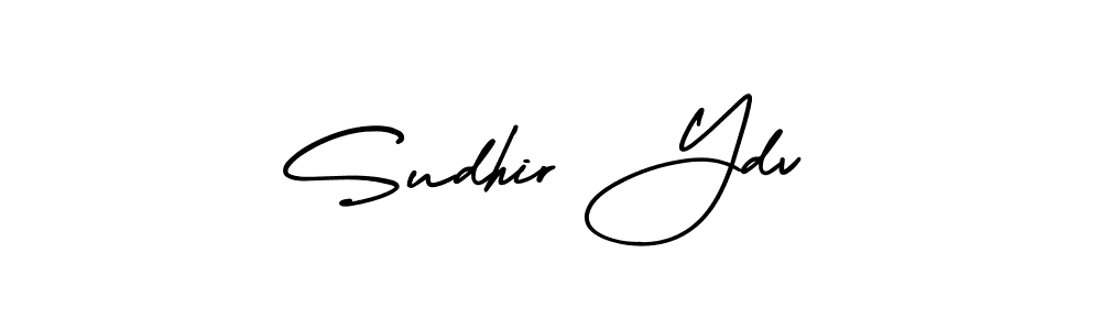 How to make Sudhir Ydv name signature. Use AmerikaSignatureDemo-Regular style for creating short signs online. This is the latest handwritten sign. Sudhir Ydv signature style 3 images and pictures png