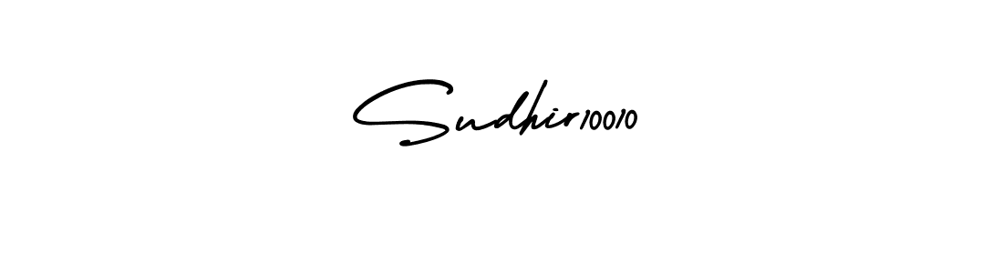 AmerikaSignatureDemo-Regular is a professional signature style that is perfect for those who want to add a touch of class to their signature. It is also a great choice for those who want to make their signature more unique. Get Sudhir10010 name to fancy signature for free. Sudhir10010 signature style 3 images and pictures png