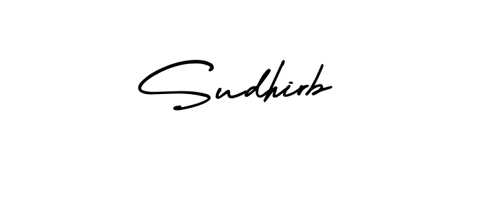 It looks lik you need a new signature style for name Sudhirb. Design unique handwritten (AmerikaSignatureDemo-Regular) signature with our free signature maker in just a few clicks. Sudhirb signature style 3 images and pictures png