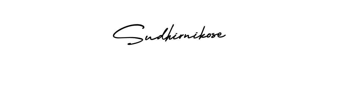 Make a beautiful signature design for name Sudhirnikose. With this signature (AmerikaSignatureDemo-Regular) style, you can create a handwritten signature for free. Sudhirnikose signature style 3 images and pictures png