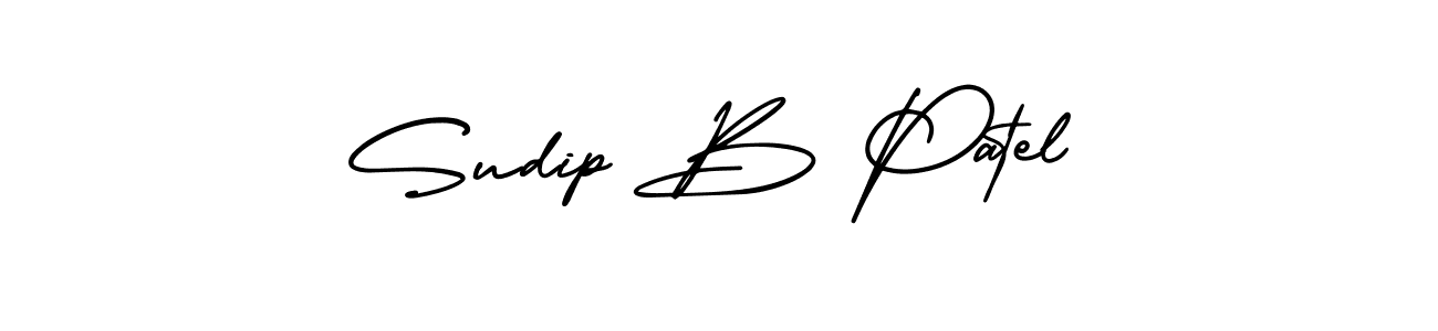 Check out images of Autograph of Sudip B Patel name. Actor Sudip B Patel Signature Style. AmerikaSignatureDemo-Regular is a professional sign style online. Sudip B Patel signature style 3 images and pictures png