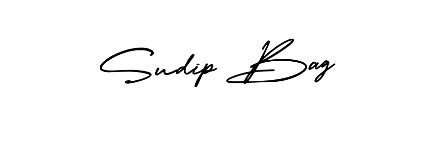 Design your own signature with our free online signature maker. With this signature software, you can create a handwritten (AmerikaSignatureDemo-Regular) signature for name Sudip Bag. Sudip Bag signature style 3 images and pictures png