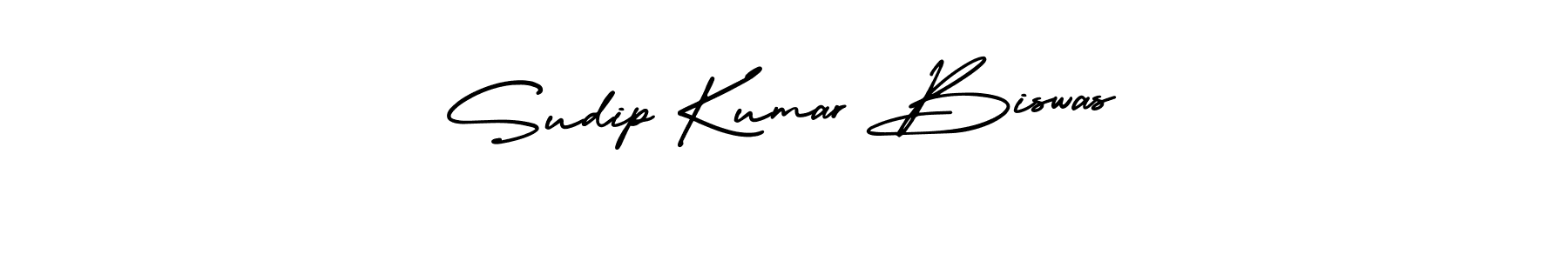 Make a beautiful signature design for name Sudip Kumar Biswas. With this signature (AmerikaSignatureDemo-Regular) style, you can create a handwritten signature for free. Sudip Kumar Biswas signature style 3 images and pictures png
