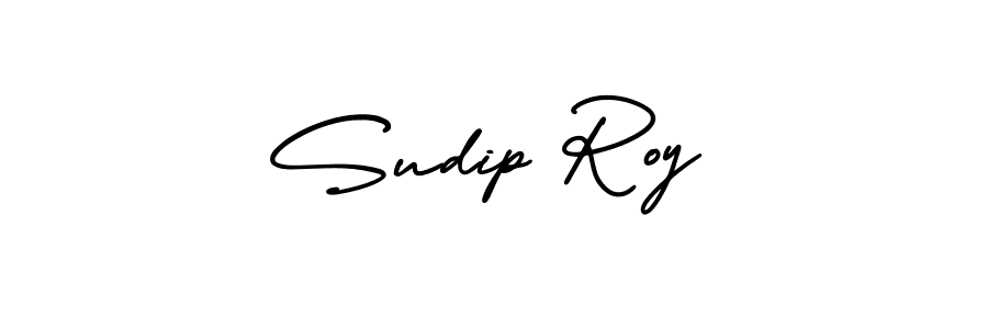 How to Draw Sudip Roy signature style? AmerikaSignatureDemo-Regular is a latest design signature styles for name Sudip Roy. Sudip Roy signature style 3 images and pictures png