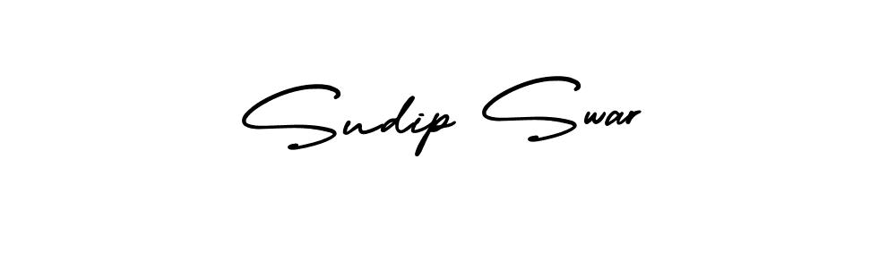 Make a beautiful signature design for name Sudip Swar. With this signature (AmerikaSignatureDemo-Regular) style, you can create a handwritten signature for free. Sudip Swar signature style 3 images and pictures png