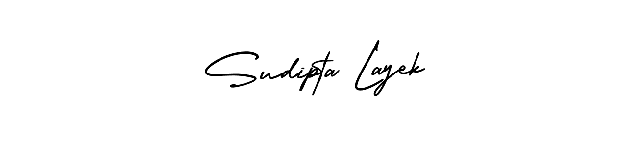 Design your own signature with our free online signature maker. With this signature software, you can create a handwritten (AmerikaSignatureDemo-Regular) signature for name Sudipta Layek. Sudipta Layek signature style 3 images and pictures png