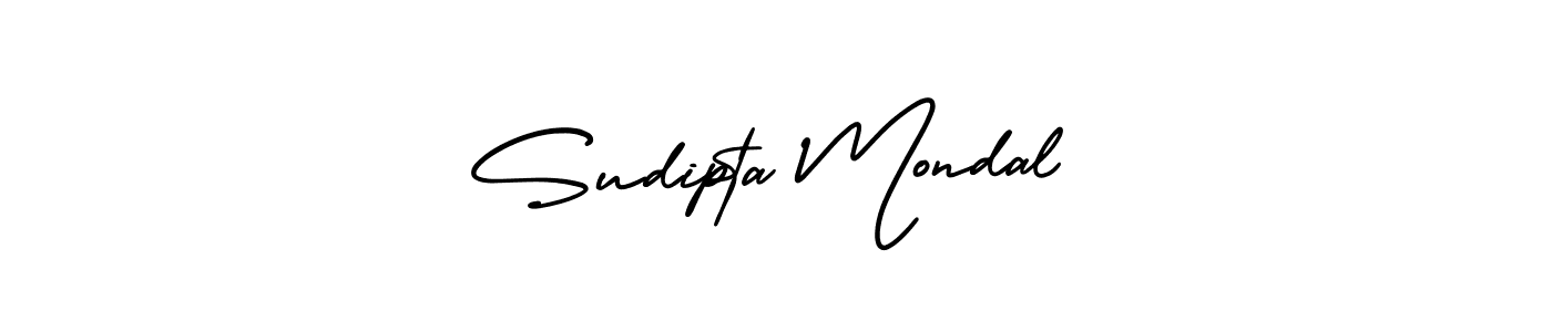 This is the best signature style for the Sudipta Mondal name. Also you like these signature font (AmerikaSignatureDemo-Regular). Mix name signature. Sudipta Mondal signature style 3 images and pictures png