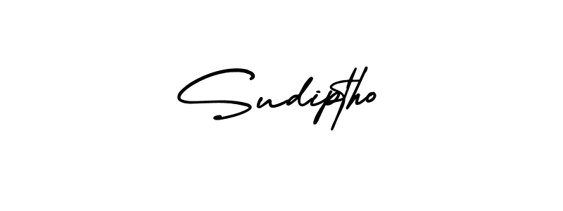 Design your own signature with our free online signature maker. With this signature software, you can create a handwritten (AmerikaSignatureDemo-Regular) signature for name Sudiptho. Sudiptho signature style 3 images and pictures png