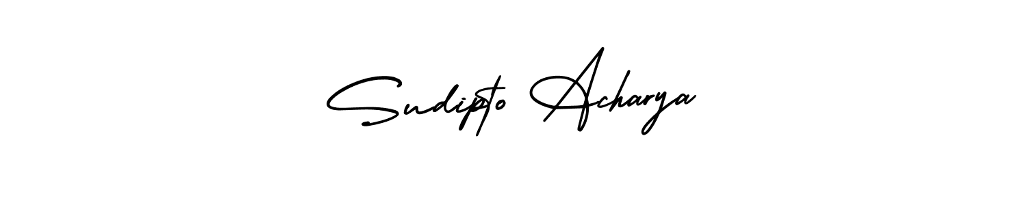 How to make Sudipto Acharya signature? AmerikaSignatureDemo-Regular is a professional autograph style. Create handwritten signature for Sudipto Acharya name. Sudipto Acharya signature style 3 images and pictures png