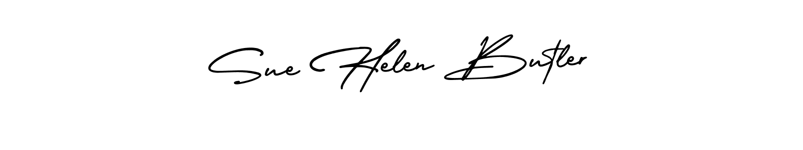 The best way (AmerikaSignatureDemo-Regular) to make a short signature is to pick only two or three words in your name. The name Sue Helen Butler include a total of six letters. For converting this name. Sue Helen Butler signature style 3 images and pictures png