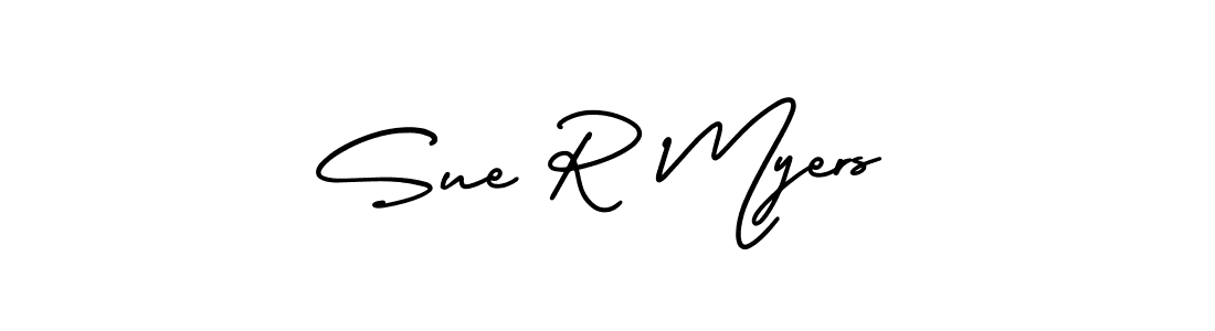 You should practise on your own different ways (AmerikaSignatureDemo-Regular) to write your name (Sue R Myers) in signature. don't let someone else do it for you. Sue R Myers signature style 3 images and pictures png