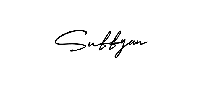 Design your own signature with our free online signature maker. With this signature software, you can create a handwritten (AmerikaSignatureDemo-Regular) signature for name Suffyan. Suffyan signature style 3 images and pictures png