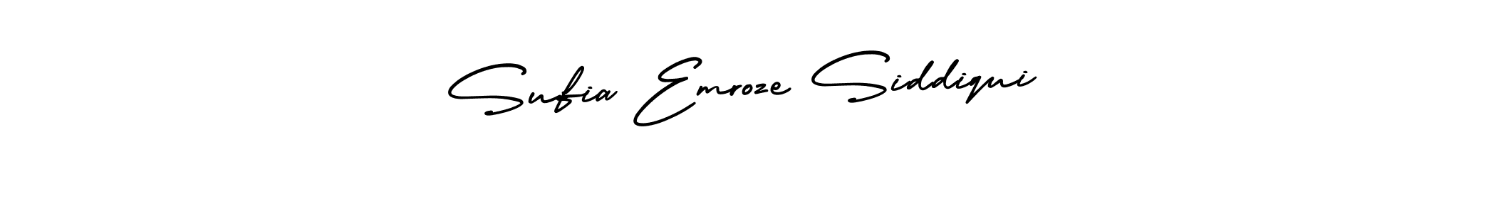 Create a beautiful signature design for name Sufia Emroze Siddiqui. With this signature (AmerikaSignatureDemo-Regular) fonts, you can make a handwritten signature for free. Sufia Emroze Siddiqui signature style 3 images and pictures png