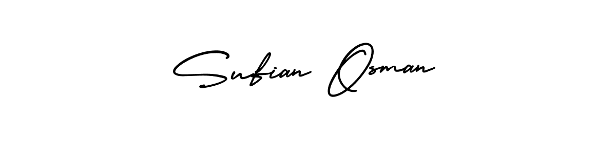 Make a beautiful signature design for name Sufian Osman. With this signature (AmerikaSignatureDemo-Regular) style, you can create a handwritten signature for free. Sufian Osman signature style 3 images and pictures png