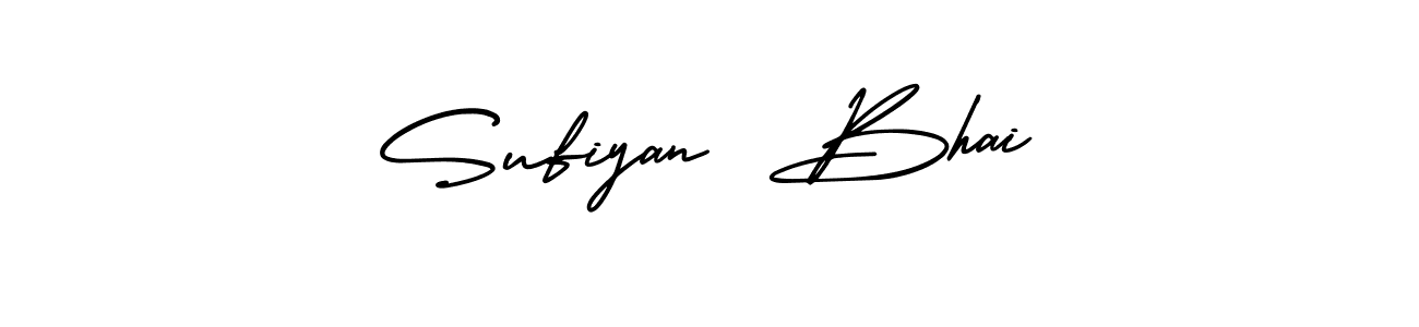How to make Sufiyan  Bhai name signature. Use AmerikaSignatureDemo-Regular style for creating short signs online. This is the latest handwritten sign. Sufiyan  Bhai signature style 3 images and pictures png
