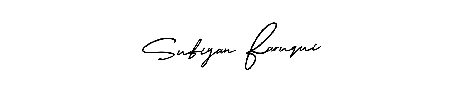 Best and Professional Signature Style for Sufiyan Faruqui. AmerikaSignatureDemo-Regular Best Signature Style Collection. Sufiyan Faruqui signature style 3 images and pictures png