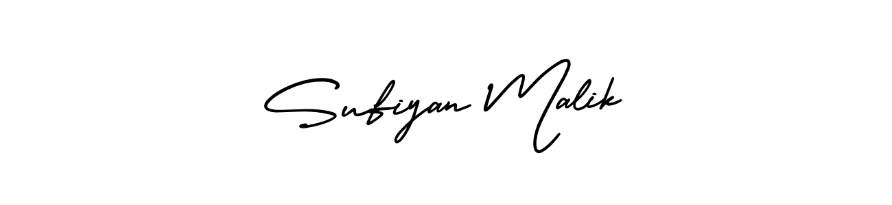 Design your own signature with our free online signature maker. With this signature software, you can create a handwritten (AmerikaSignatureDemo-Regular) signature for name Sufiyan Malik. Sufiyan Malik signature style 3 images and pictures png