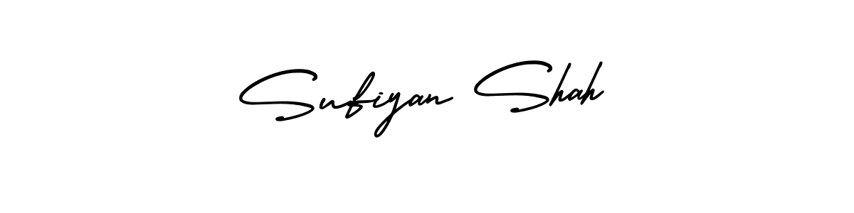 Make a beautiful signature design for name Sufiyan Shah. With this signature (AmerikaSignatureDemo-Regular) style, you can create a handwritten signature for free. Sufiyan Shah signature style 3 images and pictures png