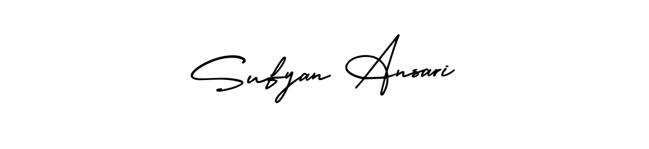 Design your own signature with our free online signature maker. With this signature software, you can create a handwritten (AmerikaSignatureDemo-Regular) signature for name Sufyan Ansari. Sufyan Ansari signature style 3 images and pictures png