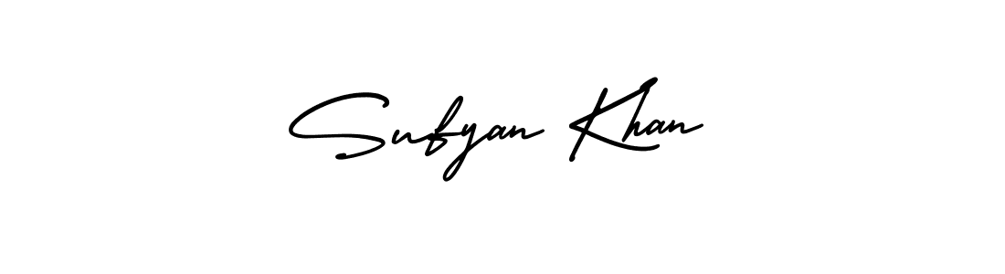 Design your own signature with our free online signature maker. With this signature software, you can create a handwritten (AmerikaSignatureDemo-Regular) signature for name Sufyan Khan. Sufyan Khan signature style 3 images and pictures png