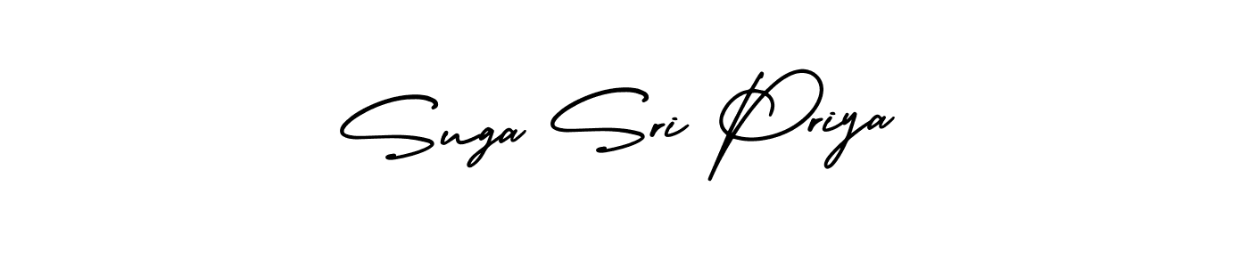 if you are searching for the best signature style for your name Suga Sri Priya. so please give up your signature search. here we have designed multiple signature styles  using AmerikaSignatureDemo-Regular. Suga Sri Priya signature style 3 images and pictures png