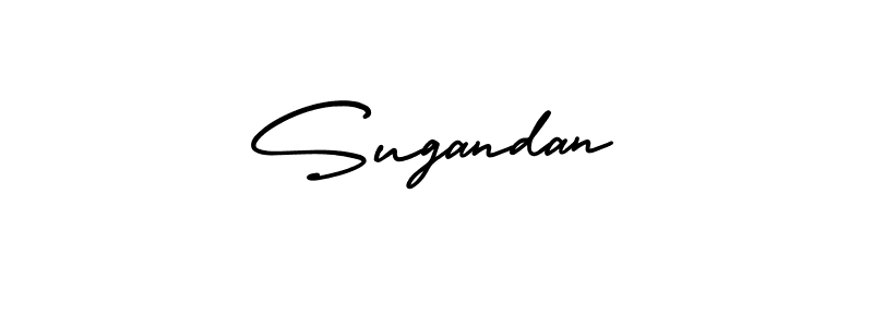 It looks lik you need a new signature style for name Sugandan. Design unique handwritten (AmerikaSignatureDemo-Regular) signature with our free signature maker in just a few clicks. Sugandan signature style 3 images and pictures png