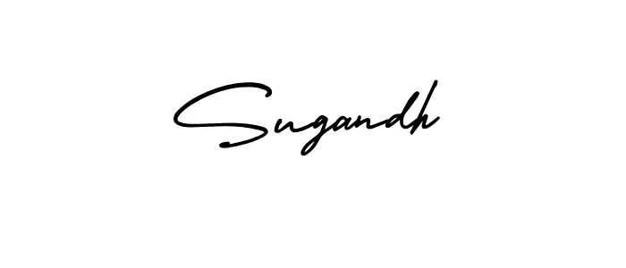 Also You can easily find your signature by using the search form. We will create Sugandh name handwritten signature images for you free of cost using AmerikaSignatureDemo-Regular sign style. Sugandh signature style 3 images and pictures png