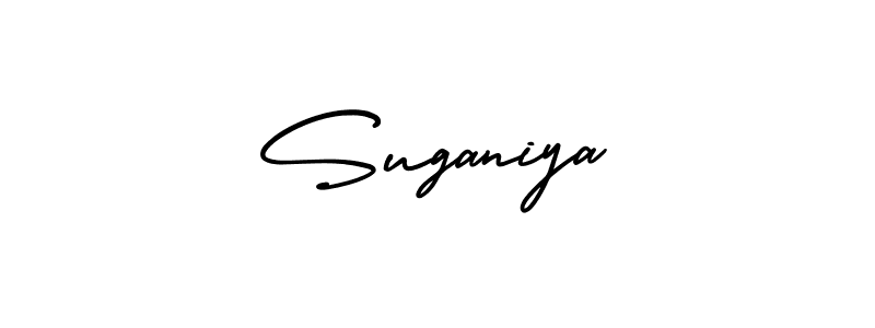 How to make Suganiya signature? AmerikaSignatureDemo-Regular is a professional autograph style. Create handwritten signature for Suganiya name. Suganiya signature style 3 images and pictures png