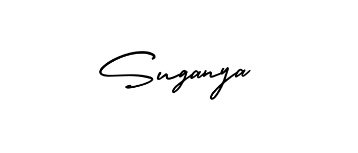 How to make Suganya signature? AmerikaSignatureDemo-Regular is a professional autograph style. Create handwritten signature for Suganya name. Suganya signature style 3 images and pictures png