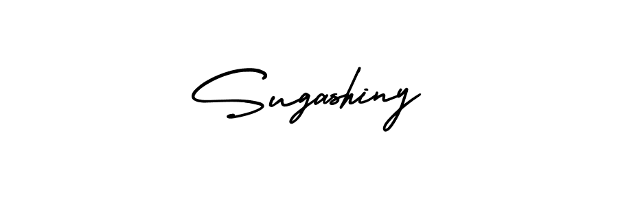 Use a signature maker to create a handwritten signature online. With this signature software, you can design (AmerikaSignatureDemo-Regular) your own signature for name Sugashiny. Sugashiny signature style 3 images and pictures png