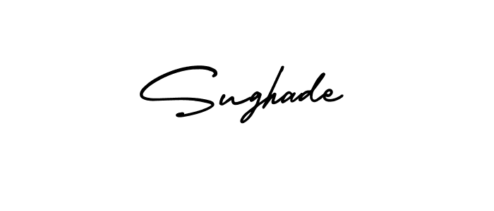 Sughade stylish signature style. Best Handwritten Sign (AmerikaSignatureDemo-Regular) for my name. Handwritten Signature Collection Ideas for my name Sughade. Sughade signature style 3 images and pictures png