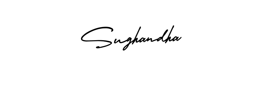 Design your own signature with our free online signature maker. With this signature software, you can create a handwritten (AmerikaSignatureDemo-Regular) signature for name Sughandha. Sughandha signature style 3 images and pictures png