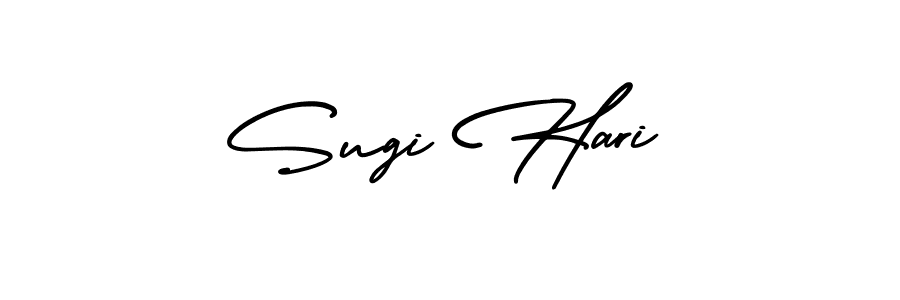 It looks lik you need a new signature style for name Sugi Hari. Design unique handwritten (AmerikaSignatureDemo-Regular) signature with our free signature maker in just a few clicks. Sugi Hari signature style 3 images and pictures png