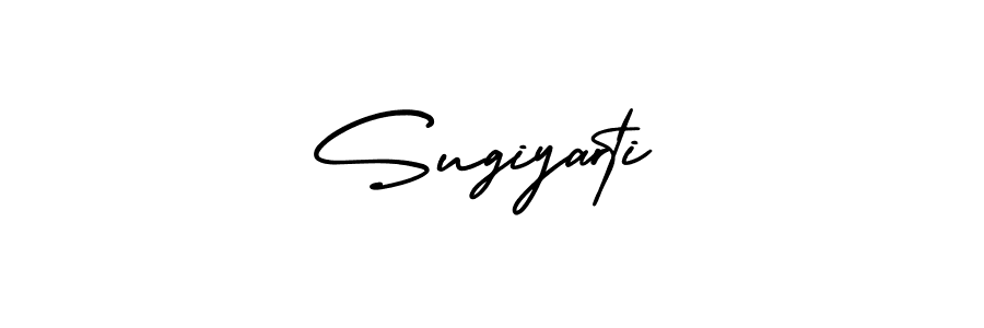 Make a beautiful signature design for name Sugiyarti. With this signature (AmerikaSignatureDemo-Regular) style, you can create a handwritten signature for free. Sugiyarti signature style 3 images and pictures png