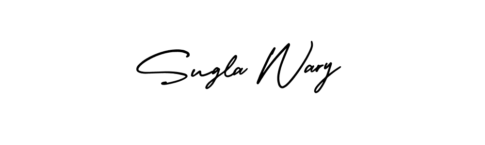 Also You can easily find your signature by using the search form. We will create Sugla Wary name handwritten signature images for you free of cost using AmerikaSignatureDemo-Regular sign style. Sugla Wary signature style 3 images and pictures png