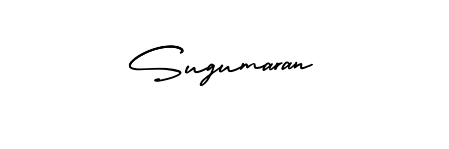 Make a beautiful signature design for name Sugumaran. With this signature (AmerikaSignatureDemo-Regular) style, you can create a handwritten signature for free. Sugumaran signature style 3 images and pictures png