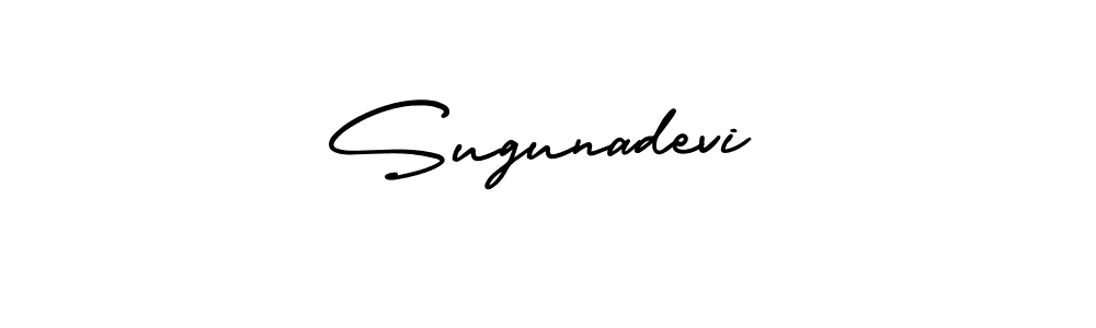 How to make Sugunadevi signature? AmerikaSignatureDemo-Regular is a professional autograph style. Create handwritten signature for Sugunadevi name. Sugunadevi signature style 3 images and pictures png