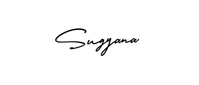 Make a beautiful signature design for name Sugyana. With this signature (AmerikaSignatureDemo-Regular) style, you can create a handwritten signature for free. Sugyana signature style 3 images and pictures png