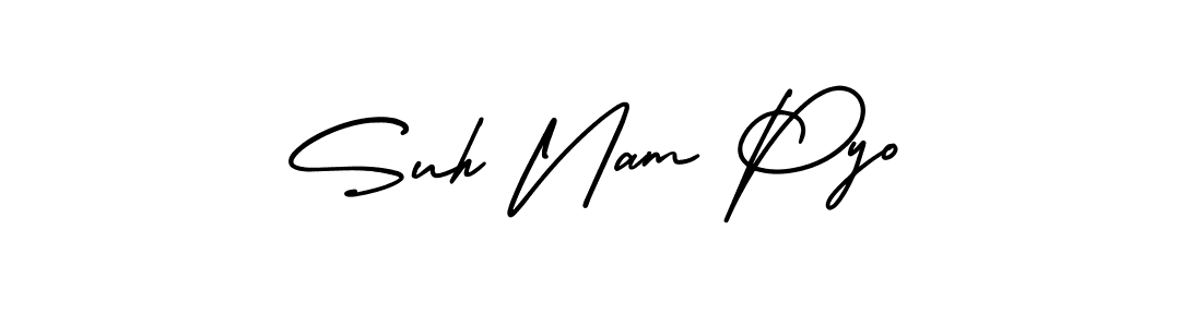 Also You can easily find your signature by using the search form. We will create Suh Nam Pyo name handwritten signature images for you free of cost using AmerikaSignatureDemo-Regular sign style. Suh Nam Pyo signature style 3 images and pictures png