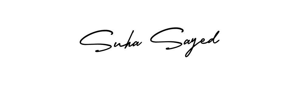 Similarly AmerikaSignatureDemo-Regular is the best handwritten signature design. Signature creator online .You can use it as an online autograph creator for name Suha Sayed. Suha Sayed signature style 3 images and pictures png