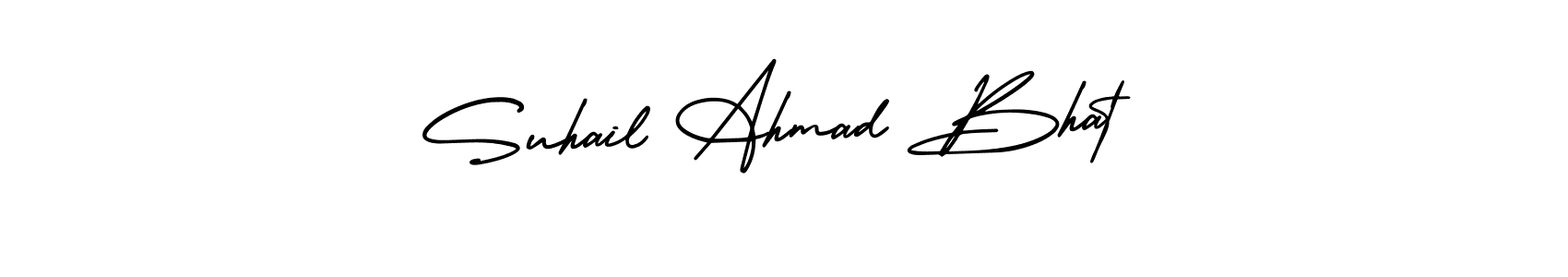 It looks lik you need a new signature style for name Suhail Ahmad Bhat. Design unique handwritten (AmerikaSignatureDemo-Regular) signature with our free signature maker in just a few clicks. Suhail Ahmad Bhat signature style 3 images and pictures png