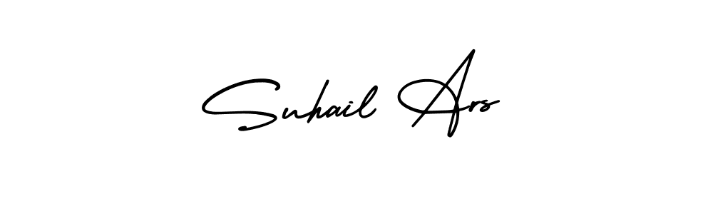 This is the best signature style for the Suhail Ars name. Also you like these signature font (AmerikaSignatureDemo-Regular). Mix name signature. Suhail Ars signature style 3 images and pictures png