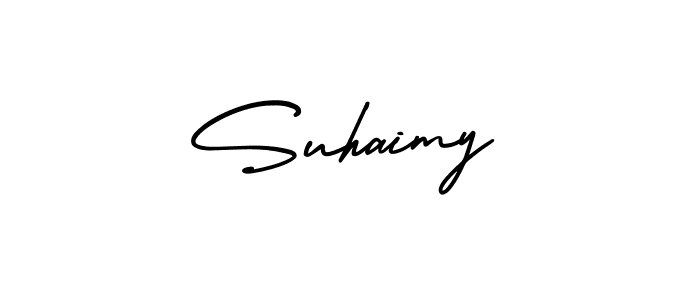 Also we have Suhaimy name is the best signature style. Create professional handwritten signature collection using AmerikaSignatureDemo-Regular autograph style. Suhaimy signature style 3 images and pictures png