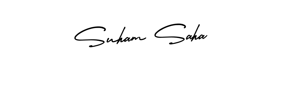 Best and Professional Signature Style for Suham Saha. AmerikaSignatureDemo-Regular Best Signature Style Collection. Suham Saha signature style 3 images and pictures png