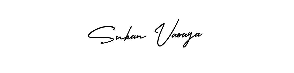 Similarly AmerikaSignatureDemo-Regular is the best handwritten signature design. Signature creator online .You can use it as an online autograph creator for name Suhan Vasaya. Suhan Vasaya signature style 3 images and pictures png