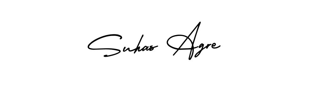 Design your own signature with our free online signature maker. With this signature software, you can create a handwritten (AmerikaSignatureDemo-Regular) signature for name Suhas Agre. Suhas Agre signature style 3 images and pictures png
