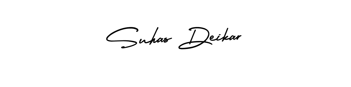 How to make Suhas Deikar signature? AmerikaSignatureDemo-Regular is a professional autograph style. Create handwritten signature for Suhas Deikar name. Suhas Deikar signature style 3 images and pictures png