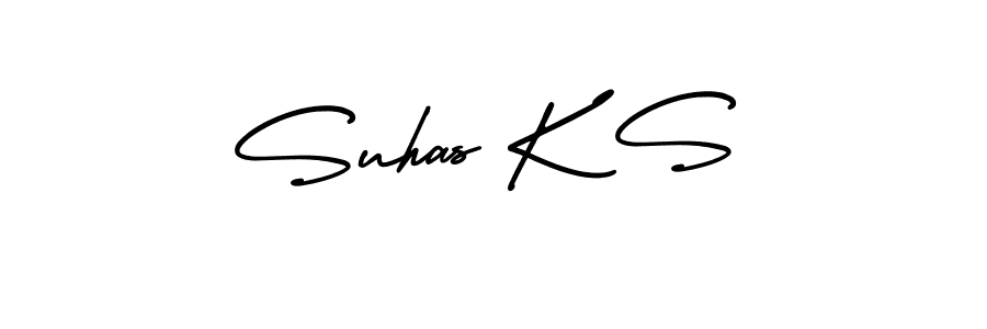 Also we have Suhas K S name is the best signature style. Create professional handwritten signature collection using AmerikaSignatureDemo-Regular autograph style. Suhas K S signature style 3 images and pictures png
