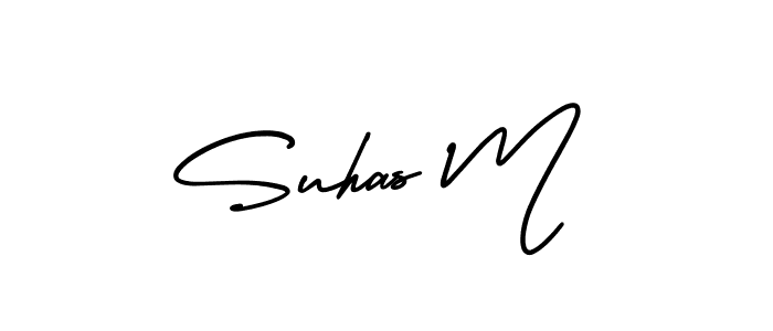 AmerikaSignatureDemo-Regular is a professional signature style that is perfect for those who want to add a touch of class to their signature. It is also a great choice for those who want to make their signature more unique. Get Suhas M name to fancy signature for free. Suhas M signature style 3 images and pictures png