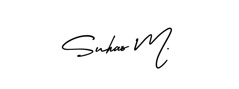 Also we have Suhas M. name is the best signature style. Create professional handwritten signature collection using AmerikaSignatureDemo-Regular autograph style. Suhas M. signature style 3 images and pictures png